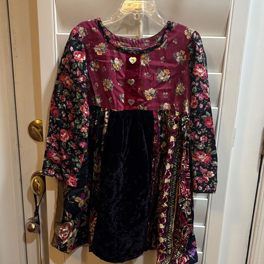 ❤️SALE❤️MIA Original Burgundy Floral Holiday Dress